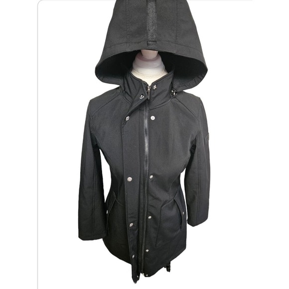 Black Ralph Lauren XS Full Zip and Button Winter Pea Coat NWOT - Picture 4 of 12